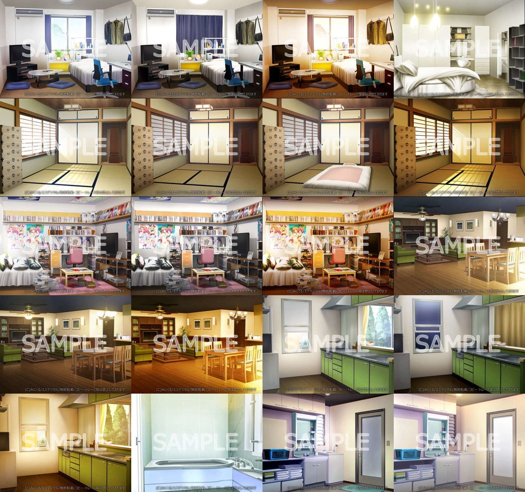 みにくる背景CG素材集『日常編』part12【背景素材集】