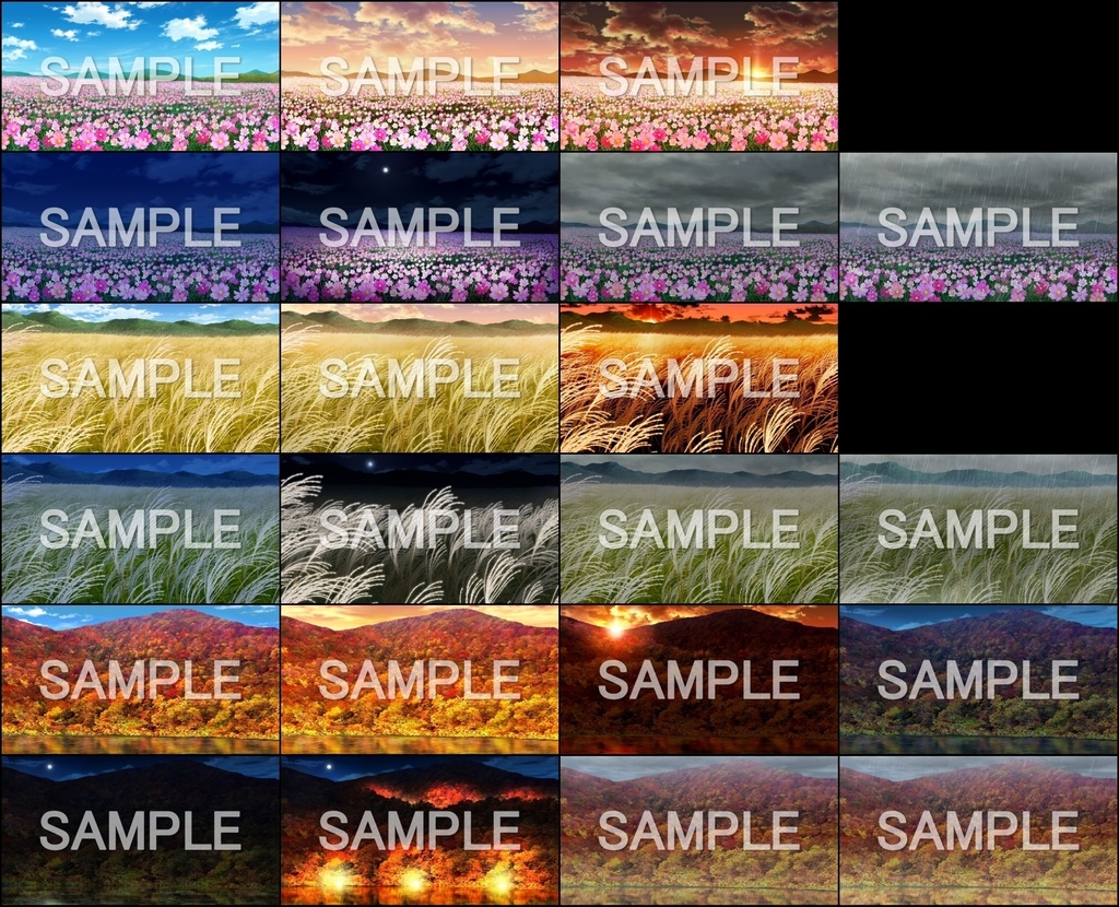 みにくる背景CG素材集『自然&秋編』part07 【背景素材集】
