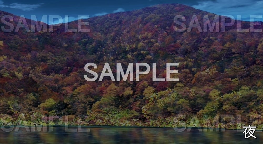 【背景素材】紅葉の山 (自然&秋編part07-autumn_mountain)