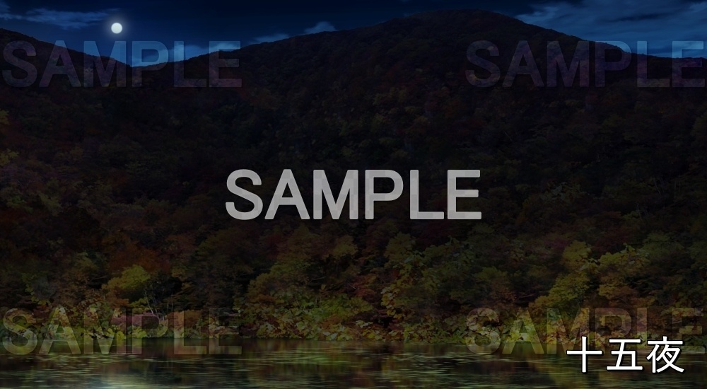 【背景素材】紅葉の山 (自然&秋編part07-autumn_mountain)