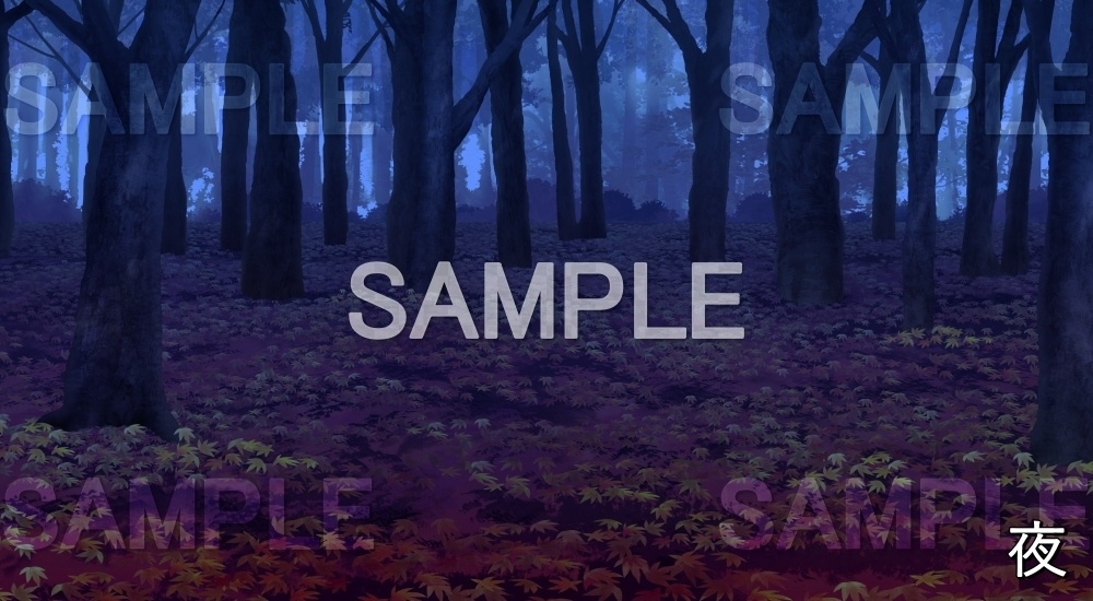 【背景素材】紅葉の絨毯 (自然&秋編part07-autumn_woods)