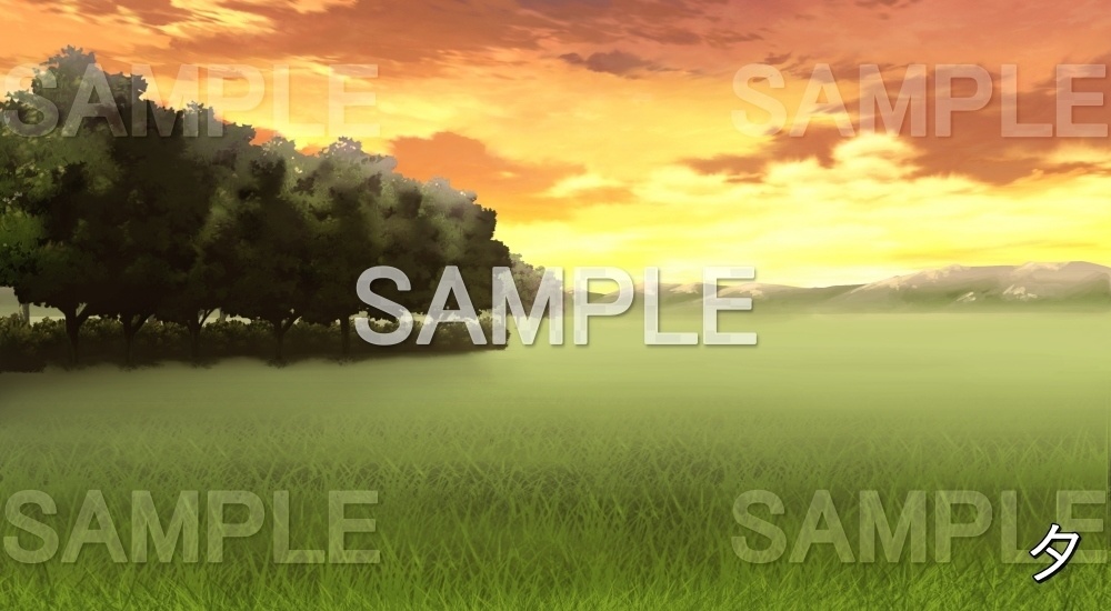 【背景素材】広大な平原 (自然編part01-green001)