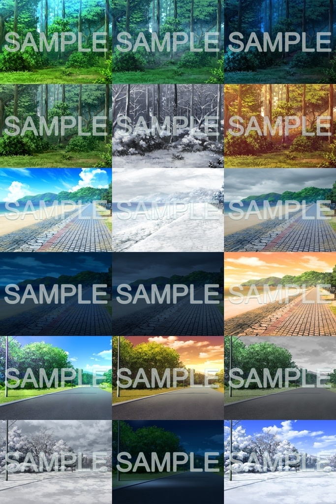 みにくる背景CG素材集『自然編』part03 【背景素材集】