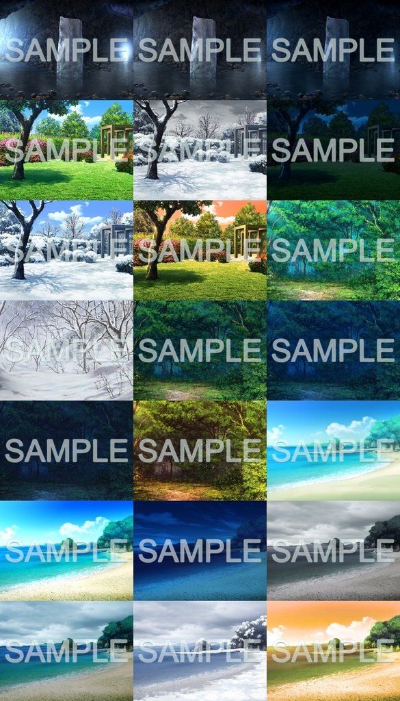 みにくる背景CG素材集『自然編』part03 【背景素材集】