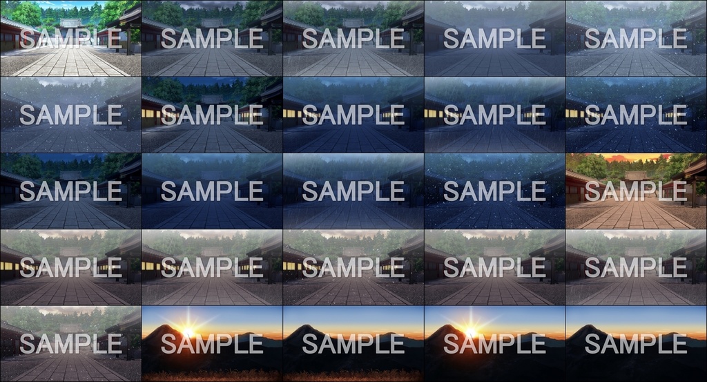 みにくる背景CG素材集『自然&冬編』part08 【背景素材集】