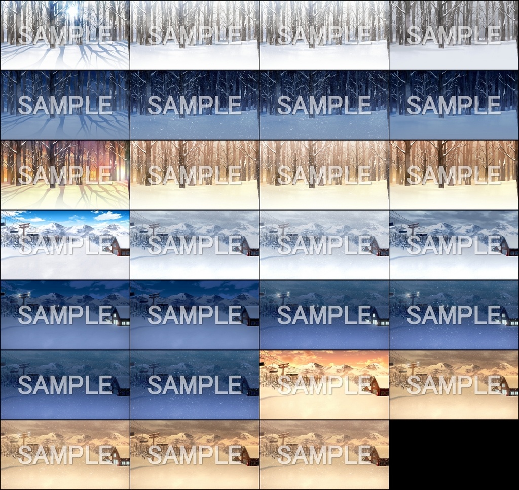 みにくる背景CG素材集『自然&冬編』part08 【背景素材集】