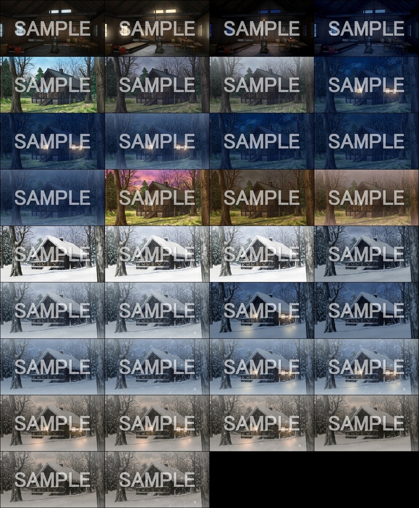 みにくる背景CG素材集『自然&冬編』part08 【背景素材集】