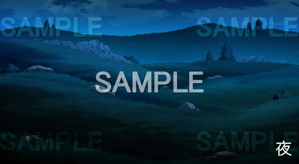 【背景素材】高原の山 (自然編part02-esprinature_03)