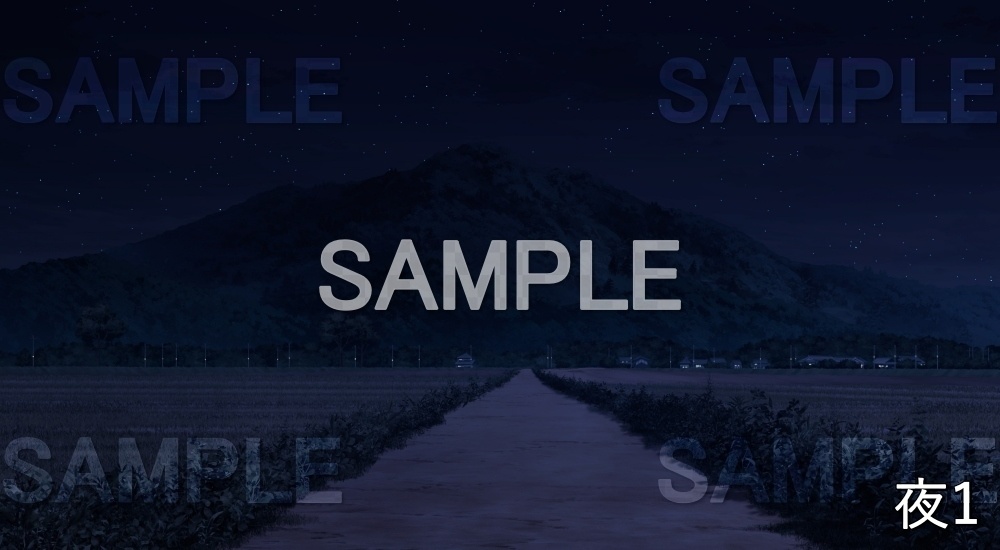 【背景素材】田んぼ道 (自然編part02-mininature_003)