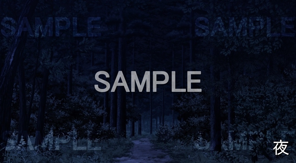 【背景素材】杉林/森林 (自然編part02-mininature_005)