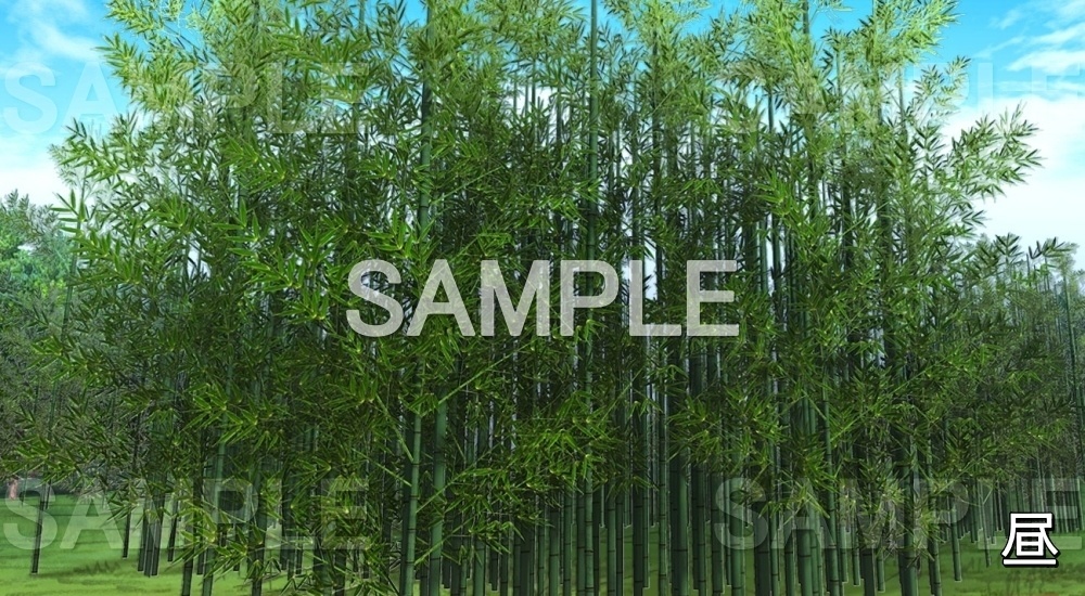 【背景素材】竹林 (自然編part02-snowmori_011)