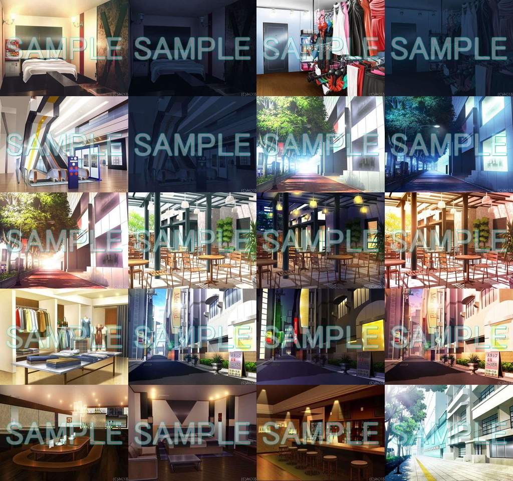 みにくる背景CG素材集『街編』part01【背景素材集】