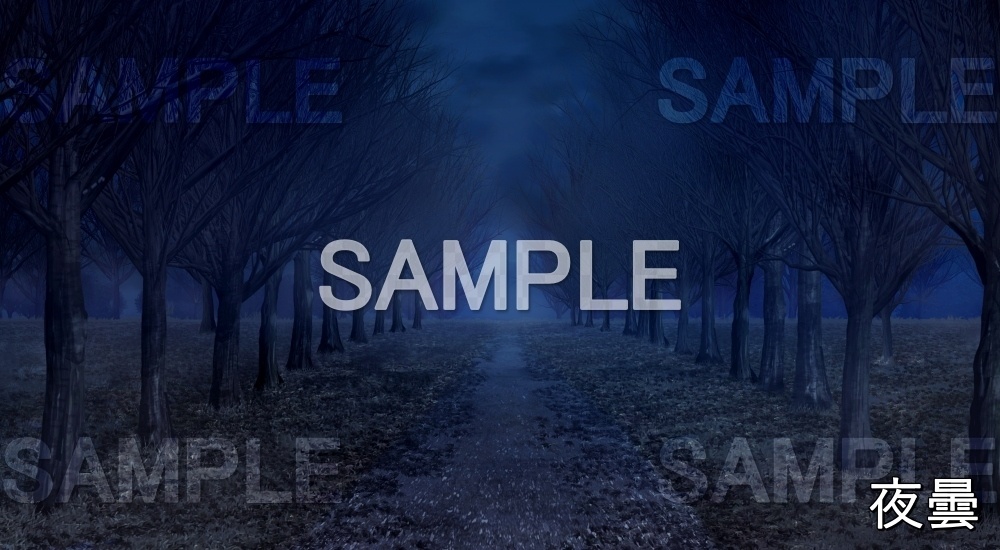 【背景素材】冬の並木道② (自然&冬編part08-winter_namiki)