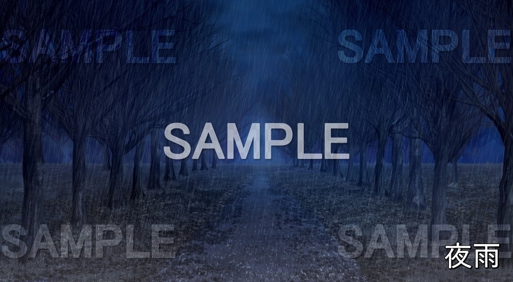 【背景素材】冬の並木道② (自然&冬編part08-winter_namiki)