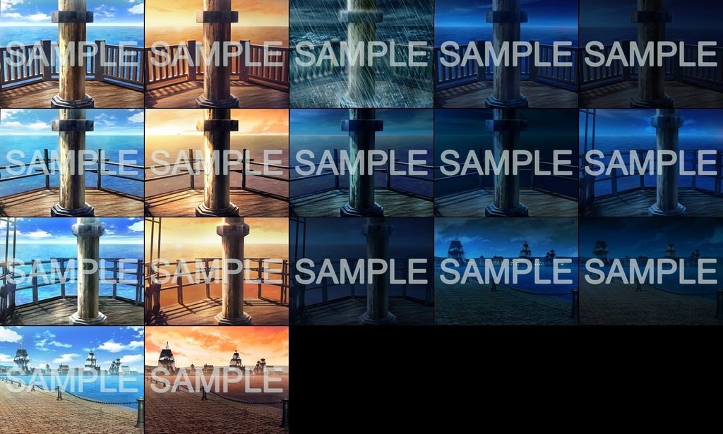 みにくる背景CG素材集『航海編』part01【背景素材集】