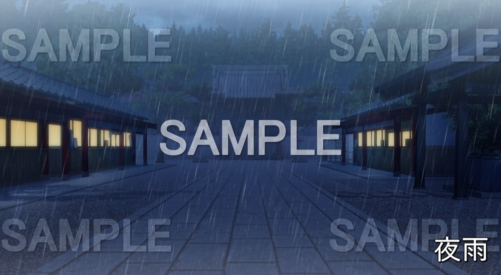 【背景素材】神社③ (自然&冬編part08-winter_shrine)