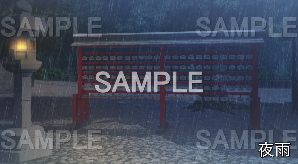 【背景素材】絵馬② (自然&冬編part08-winter_shrine03)