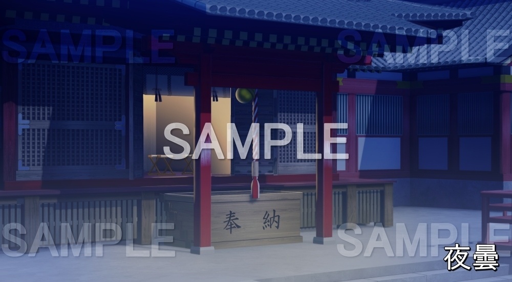 【背景素材】拝殿/参拝② (自然&冬編part08-winter_shrine04)