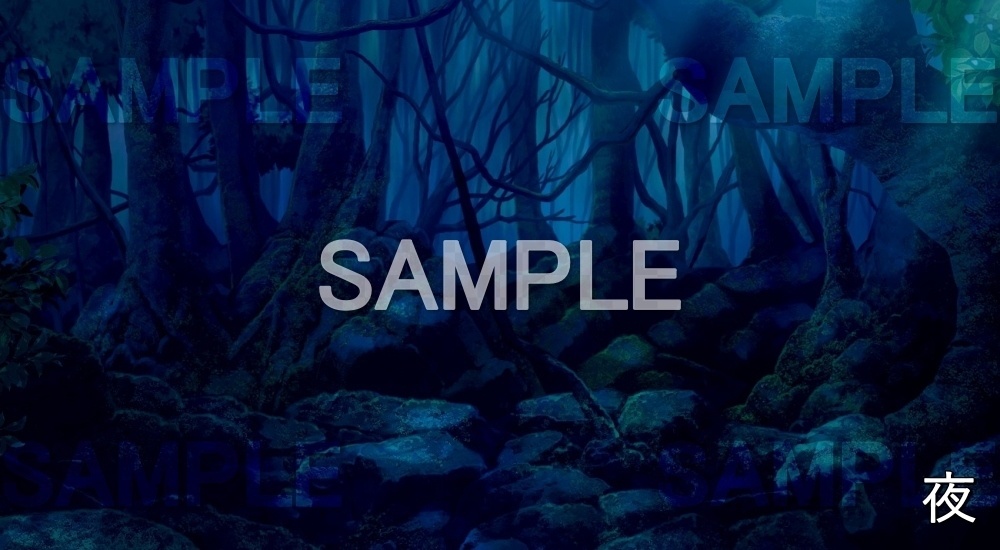 【背景素材】荒れた森 (自然編part02-snowsam_03)