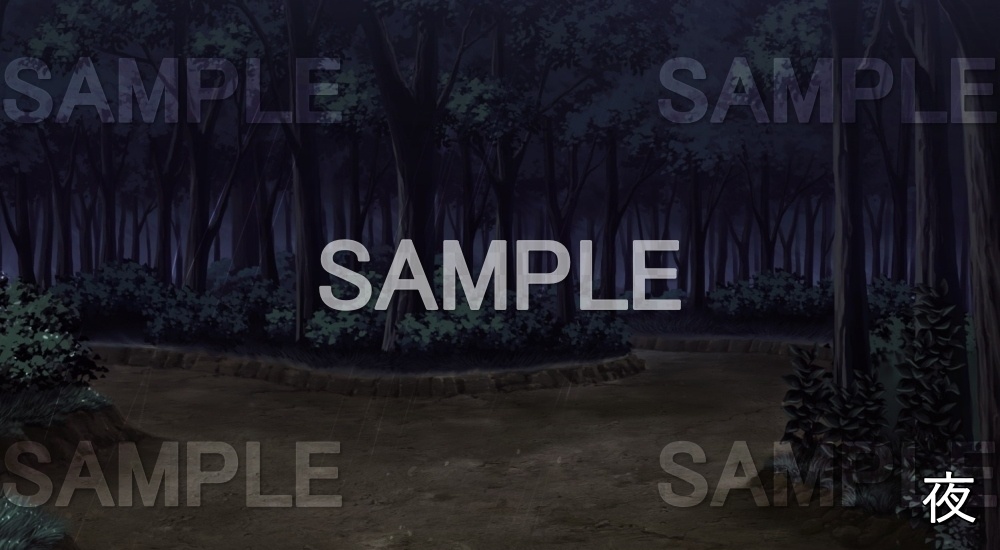 【背景素材】林の中 (自然編part02-snowuta_029)