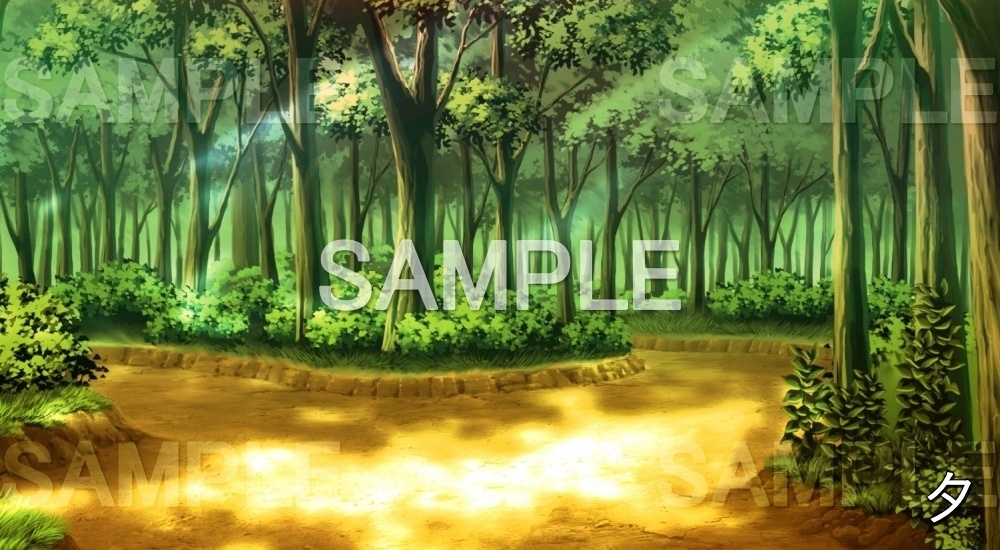 【背景素材】林の中 (自然編part02-snowuta_029)