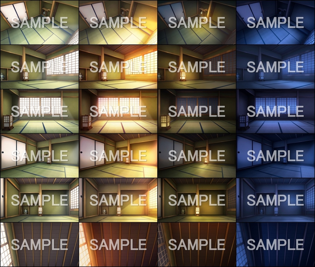 みにくる背景CG素材集『江戸編』part01 ブーストパック (部屋・宿・縁側・廊下)【背景素材集】