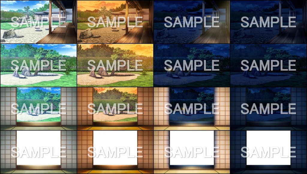 みにくる背景CG素材集『江戸編』part01 ブーストパック (部屋・宿・縁側・廊下)【背景素材集】