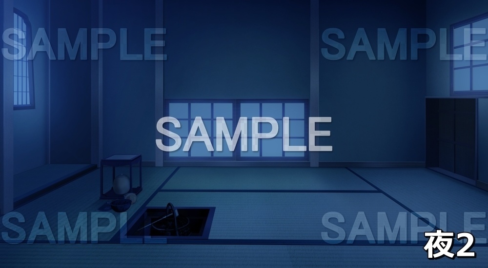 【背景素材】茶室⑤ (江戸編part01-chashitsu_sn05)