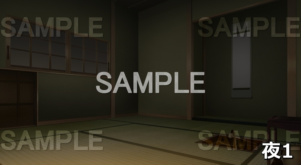 【背景素材】茶室⑥ (江戸編part01-chashitsu_sn06)
