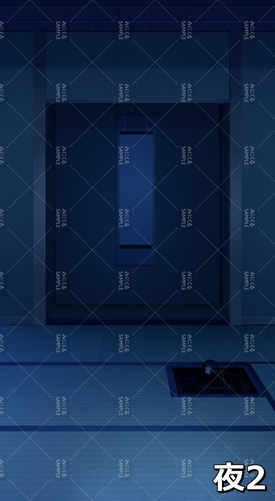 【縦 背景素材】茶室⑦ (江戸編part01-chashitsu_tate01)