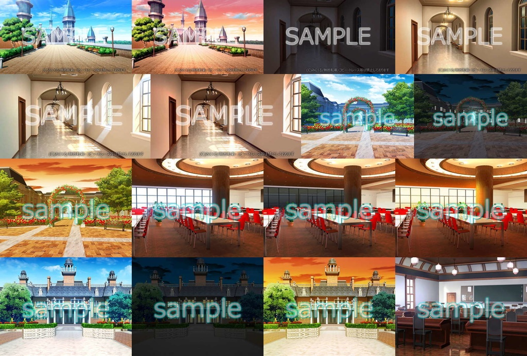 みにくる背景CG素材集『学園編』part06【背景素材集】