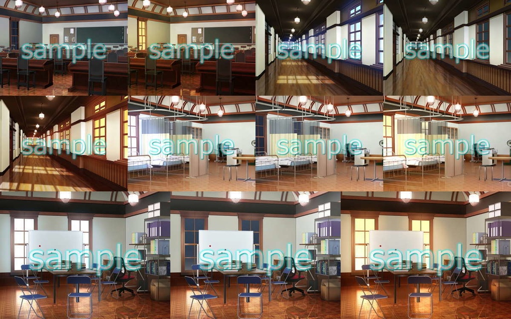 みにくる背景CG素材集『学園編』part06【背景素材集】