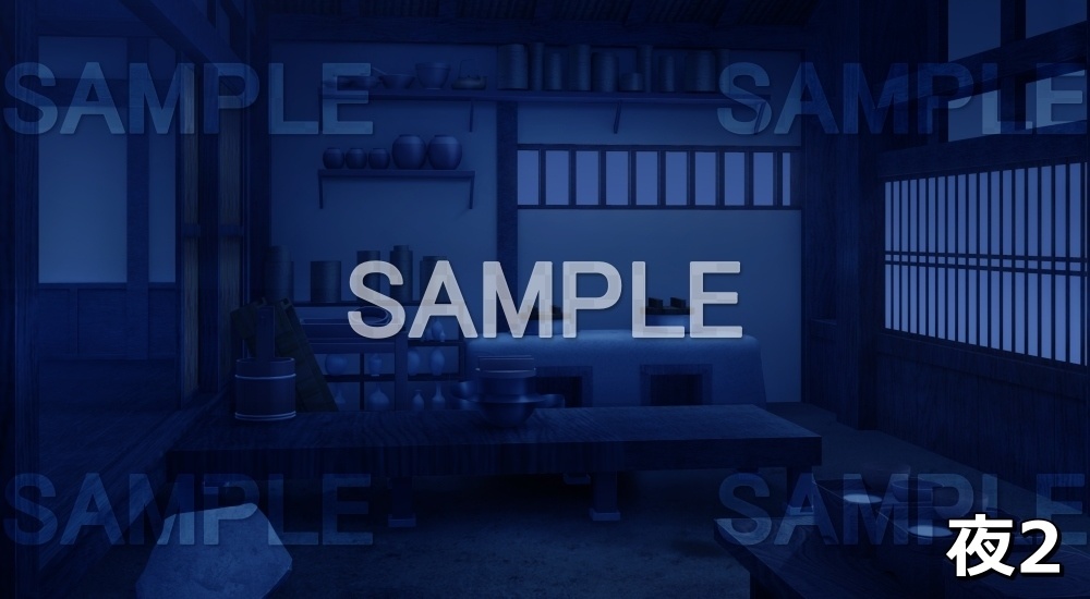 【背景素材】台所③ (江戸編part01-inadai_03)