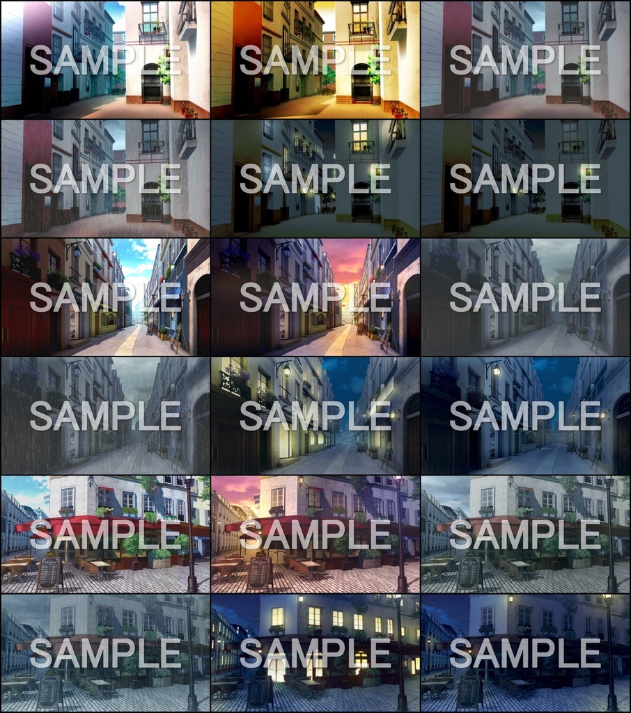 みにくる背景CG素材集『ヨーロッパ風編』part01【背景素材集】