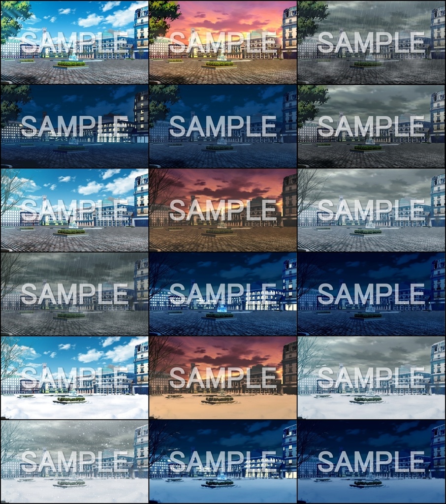 みにくる背景CG素材集『ヨーロッパ風編』part01【背景素材集】