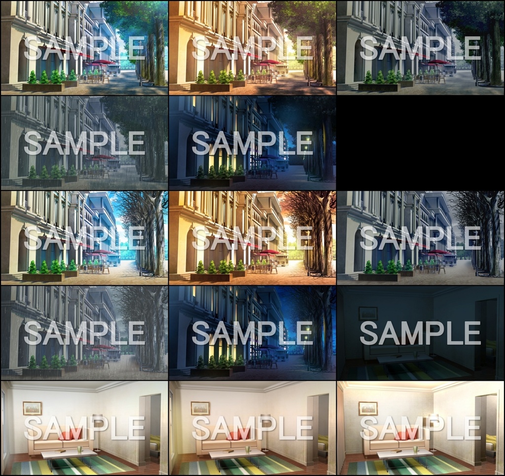 みにくる背景CG素材集『ヨーロッパ風編』part01【背景素材集】