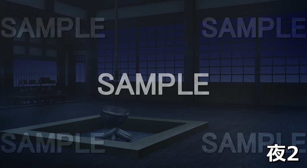 【背景素材】囲炉裏④ (江戸編part01-iro_05)