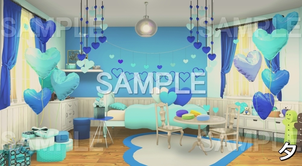 【背景素材】ホワイトデーのお部屋 (ホワイトデー編01_white_h)