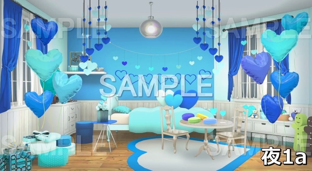 【背景素材】ホワイトデーのお部屋 (ホワイトデー編01_white_h)