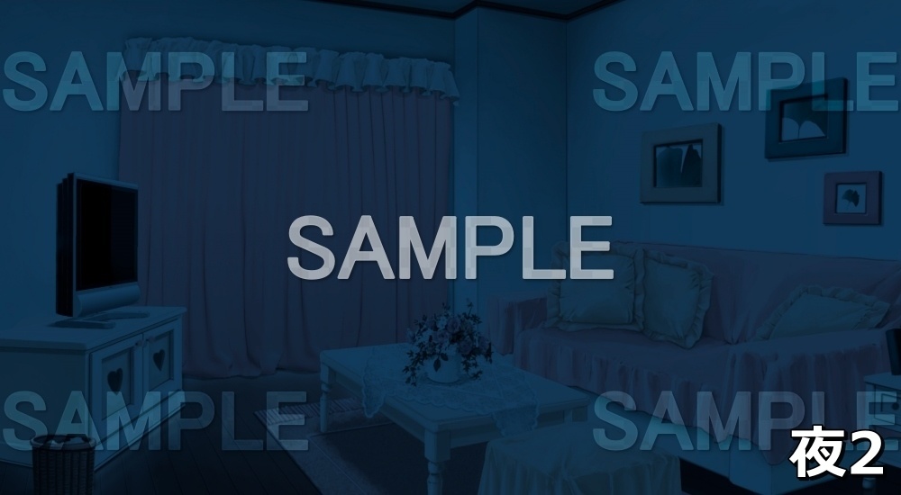 【背景素材】ファンシーなリビング (日常編part01&02-niti002)