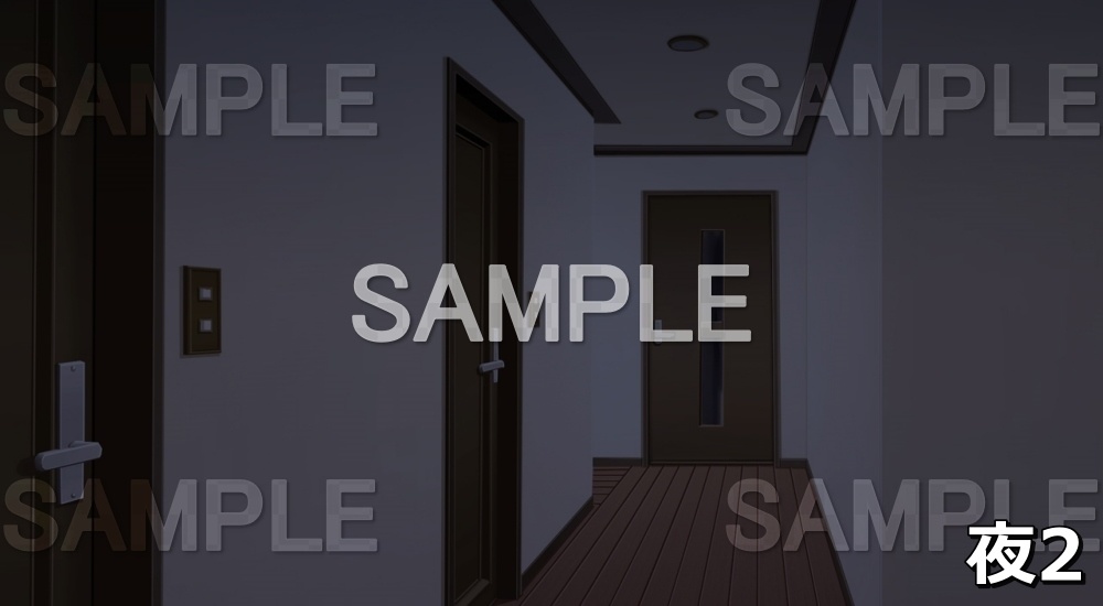 【背景素材】廊下 (日常編part01&02-niti011)