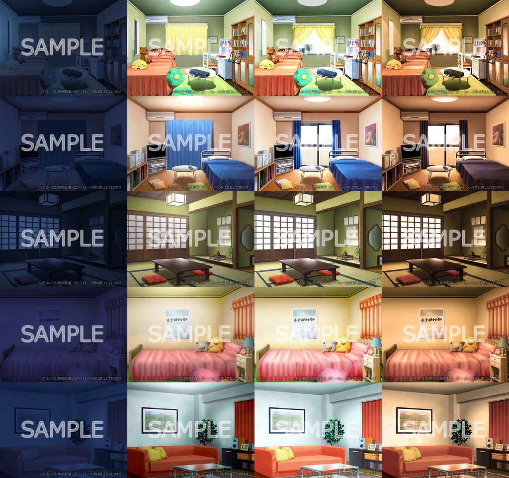 みにくる背景CG素材集『日常編』part03&04【背景素材集】