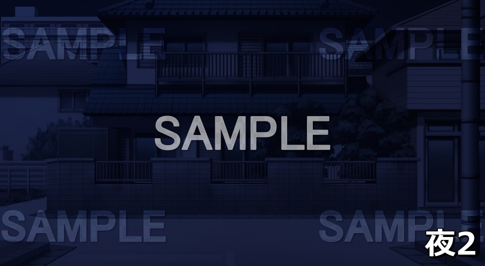 【背景素材】一軒家外観03 (日常編part03&04-house005)