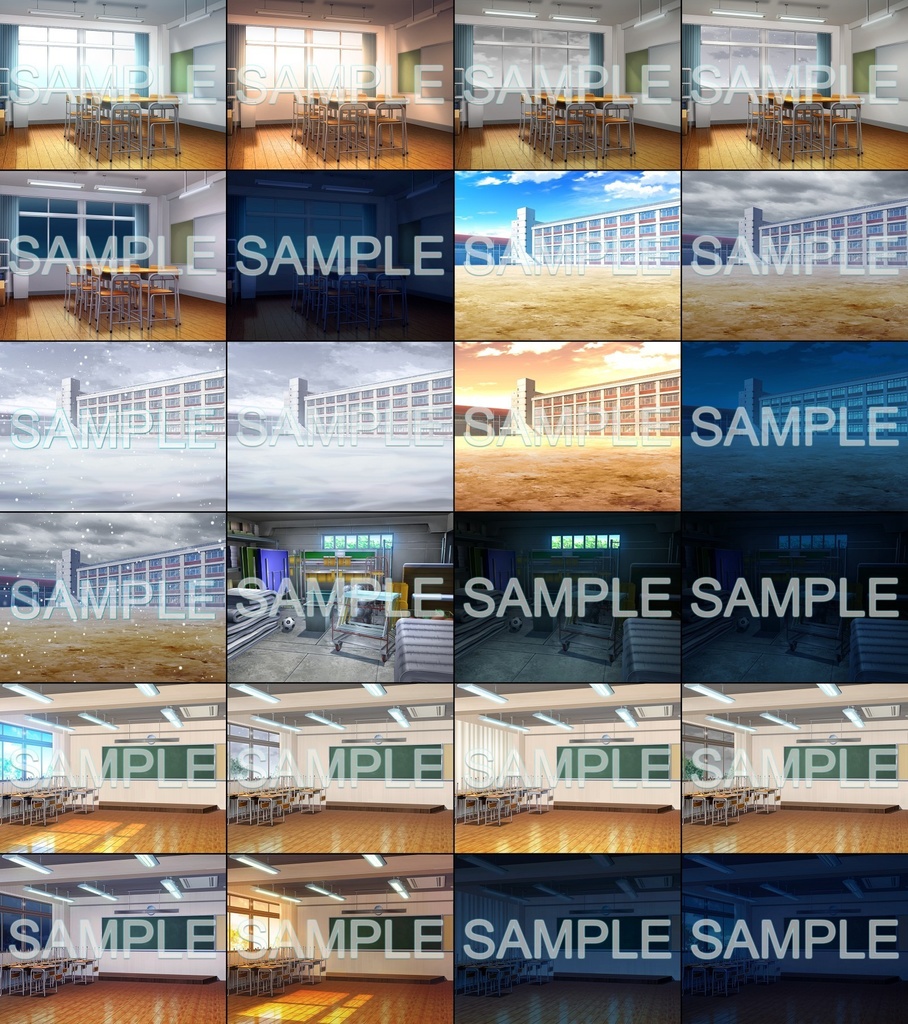 みにくる背景CG素材集『学園編』part11【背景素材集】