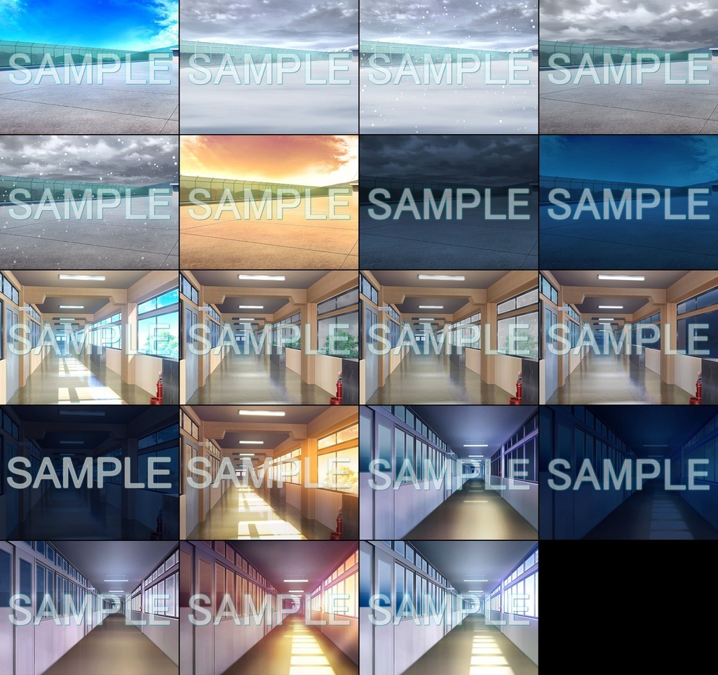 みにくる背景CG素材集『学園編』part11【背景素材集】