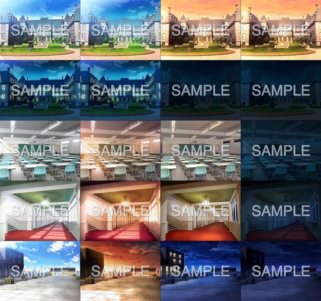 みにくる背景CG素材集『学園編』part13【背景素材集】