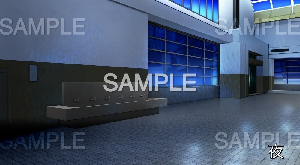 プール施設の水飲み場(『夏休み編』part01(Boost)-bg022pool04)