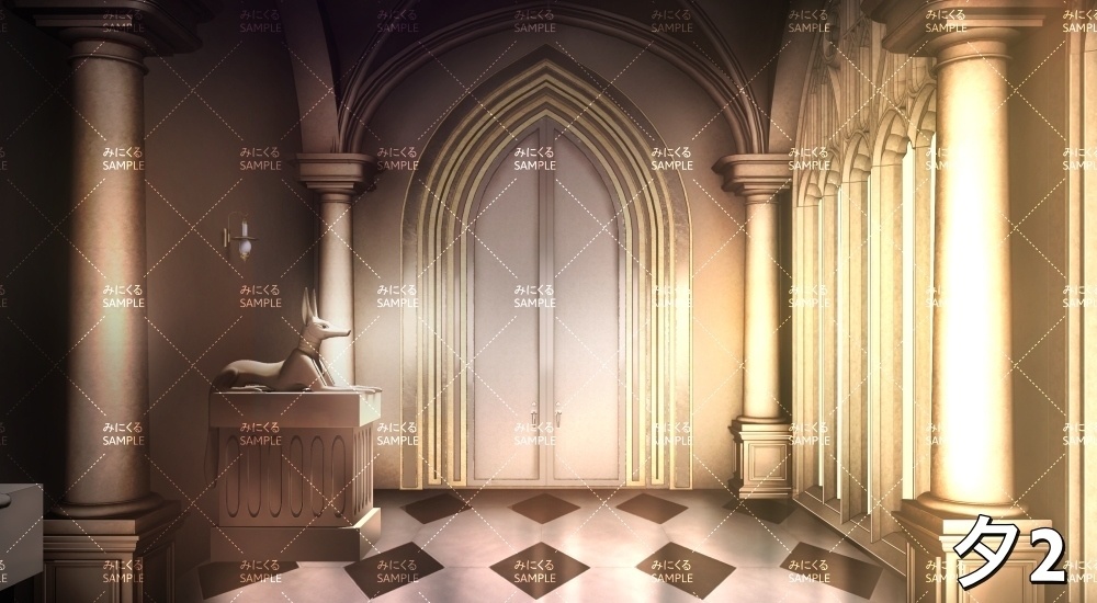 砂漠の城廊下①(『ファンタジー編』part01(Boost)-dlfanfanokyu03)