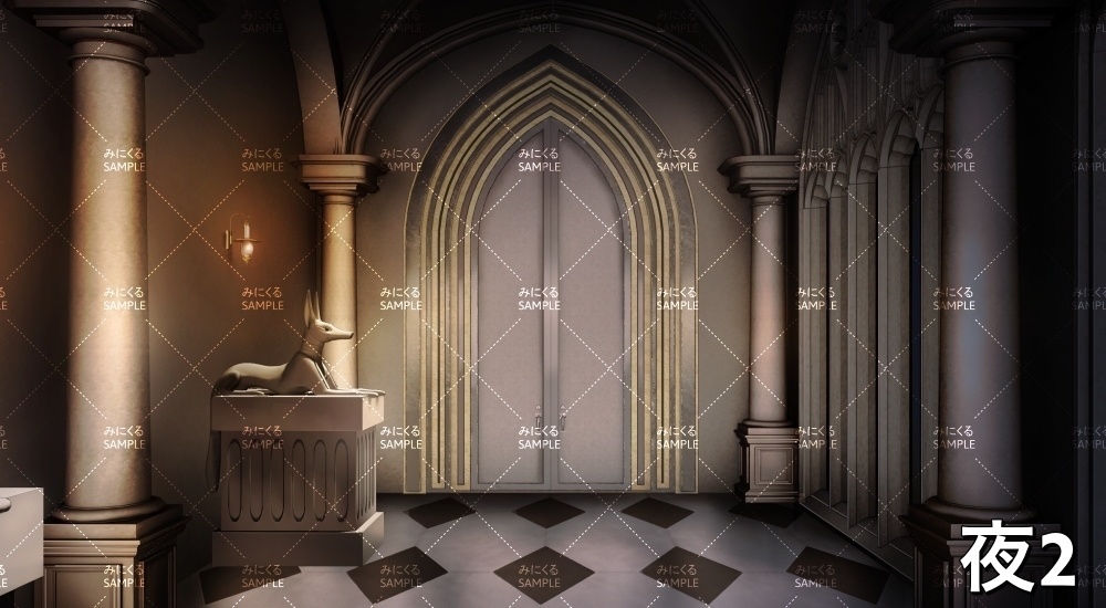 砂漠の城廊下①(『ファンタジー編』part01(Boost)-dlfanfanokyu03)