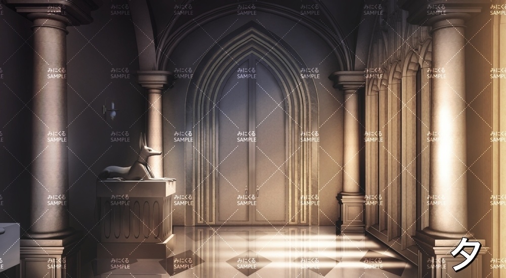 砂漠の城廊下①(『ファンタジー編』part01(Boost)-dlfanfanokyu03)